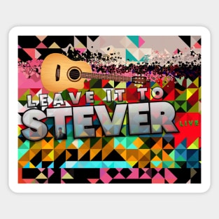 leave it to stever guitar Sticker